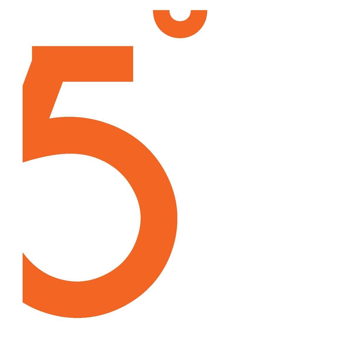 5 DEGREES - logo